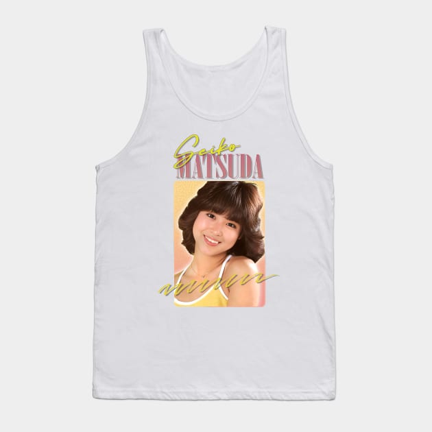 Seiko Matsuda // Retro 80s Fan Art Design Tank Top by DankFutura